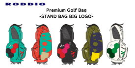 【残り僅か！_BIGLOGO】RODDIO ロッディオ2026 PREMIUM CADDY BAG ビッグロゴ柄 スタンドバッグ 5色 9.0型 ヘッドカバー4個付属 受注期間（2025年7月14日～2025年8月29日）プレミアム キャディバッグ