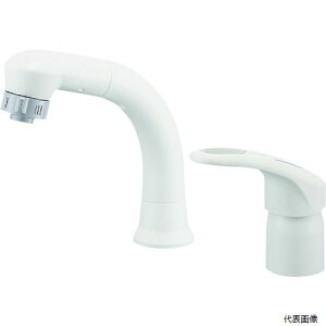 SANEI K37610EJV-13 シングルスプレー混合栓(洗髪用) 引き出しホース エコ 洗面水栓 取付穴径35〜38mm 二穴