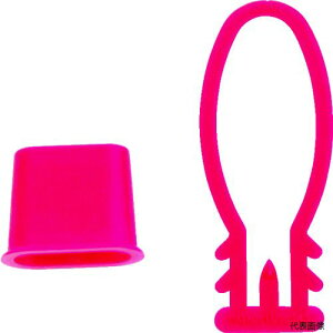 【スタンプラリー】トラスコ BET-R-10 TRUSCO みかんネット用留め具 赤 10個入