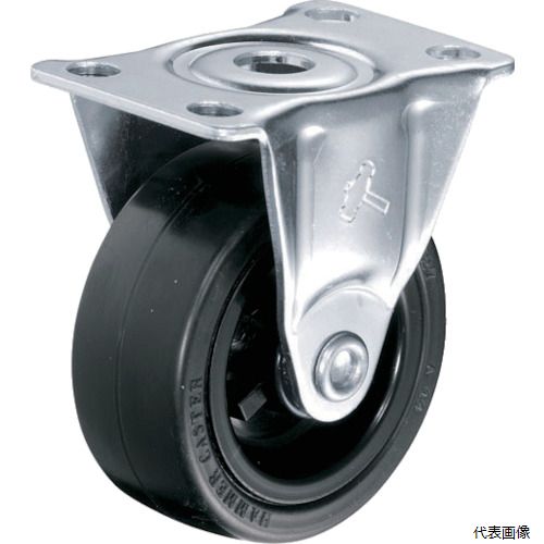 ハンマー 重荷重用旋回式ウレタン車輪（イモノホイール・ラジアルボールベアリング）125mm 1個 LwoHDeKfCK