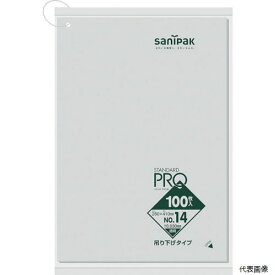 日本サニパック L14H-CL サニパック L14H規格袋吊り下げタイプ(0.03)14号