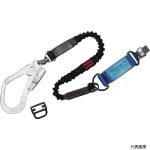 藤井電工 THL-NV93SV-33-130KG-R23-BP TSUYORON フルハーネス用ランヤード シングルランヤード 伸縮式ノビロン(BK)130KG対応型