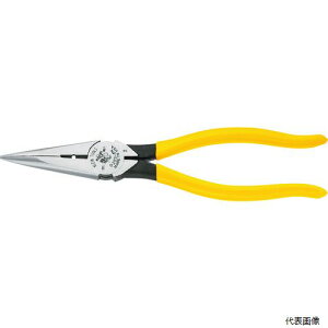 KLEIN TOOLS D203-8N KLEIN 強力型ロングノーズプライヤー サイドカット 220mm 皮むき穴付
