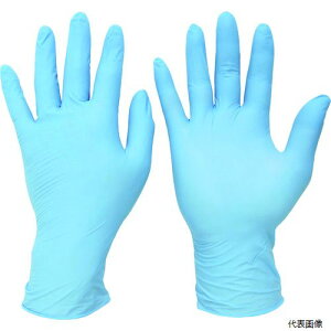 【スタンプラリー】ミドリ安全 VERTE-728-M ニトリル手袋 加硫促進剤不使用 ベルテ728 ブルー 粉無 100枚 M