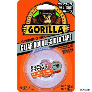 【スタンプラリー】呉工業 NO1780 KURE 強力両面テープ ゴリラ両面テープ クリア 25.4mm×1.52m×厚さ1.0mm