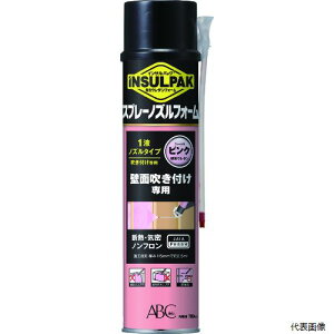 【スタンプラリー】エービーシー商会 ISNF ABC 簡易型発泡ウレタンフォーム 1液ノズルタイプ インサルパック スプレーノズルフォーム 780ml フォーム色:ピンク