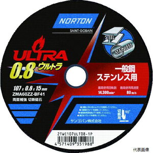 �T���S�o�� 2TWC107ULT081P NORTON �ؒf�u�� �E���g�� 107mm×0.8mm