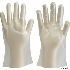 【スタンプラリー】トラスコ DPM-1833-L TRUSCO ポリエチレン製使い捨て手袋 Lサイズ (100枚入)