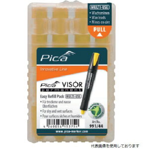 Pica Marker 99144 ピカマーカー パーマネントマルチマーカー“VISOR”用替え 黄 4本入り