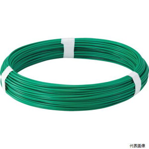 トラスコ TCW-20GN TRUSCO カラー針金 ビニール被覆タイプ グリーン #14 線径2.0mm 1kg