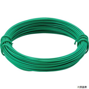 トラスコ TCW-09GN TRUSCO カラー針金 ビニール被覆タイプ グリーン #20 線径0.9mm 1kg