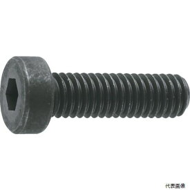 トラスコ B081-0416 TRUSCO 低頭六角穴付ボルト 黒染め 全ネジ M4×16 18本入 ／キャップボルト(CAP)