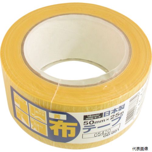 オカモト 布テープカラーOD-001 黄 (OD-001-Y)のサムネイル