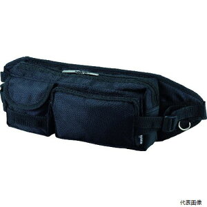 【スタンプラリー】トラスコ TC-WPW-BK TRUSCO ウエストポーチワイド ブラック