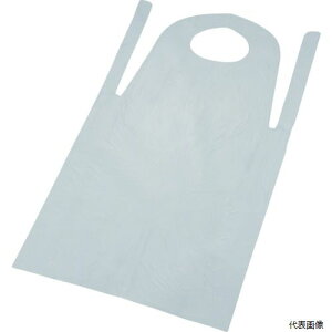 トラスコ TAPE-W TRUSCO ポリエチレン使い捨てエプロン サイズフリー ホワイト (50枚入)