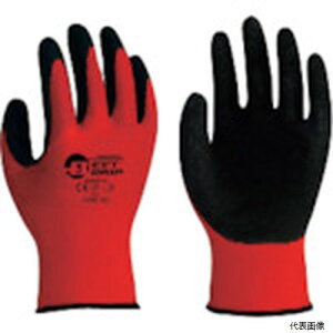 【スタンプラリー】ハンボ LA304-RD-1P-L BESTGRIP 天然ゴム薄手 レッド L