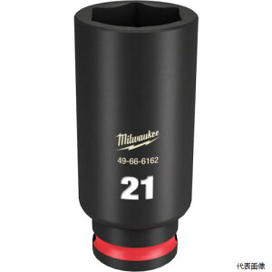 �~���E�H�[�L�[ 49-66-6162 milwaukee SHOCKWAVE IMPACT DUTY �f�B�[�v�C���p�N�g�\�P�b�g 3�^8�C���`(9.5mm)�p 21mm