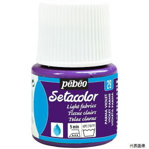 【スタンプラリー】ペベオ・ジャポン329029Pebeo布用水性アクリル絵具セタカラー透明色45mlパルマバイオレット