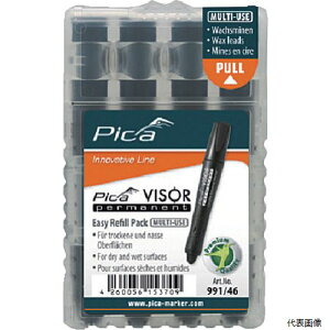Pica Marker 99146 ピカマーカー パーマネントマルチマーカー“VISOR”用替え 黒 4本入り