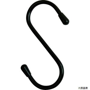 ニッサチェイン A-785 塩ビ被覆線Sフック 黒 100mm(3個入り)