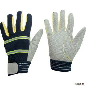 【スタンプラリー】ミドリ安全MTK-500-NV-L耐切創性防火手袋(人工皮革・滑り止めタイプ)L