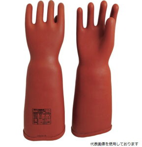 【スタンプラリー】渡部工業 555-M ワタベ 高圧ゴム手袋 胴太型 ロングタイプ 7kV以下用 M