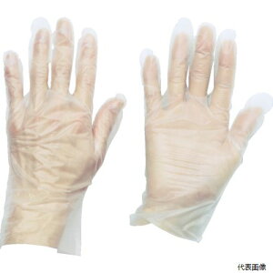 【スタンプラリー】トラスコ TGCPE025M TRUSCO ポリエチレン 使い捨て手袋 ウェーブカットタイプM (100枚入)