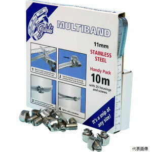 JUBILEE MB1806 �}���`�o���h�{�X�N�����[�Z�b�g 11mm��10m SUS304 �o���h1�{�E������25�� ���| �� �K�[�f��