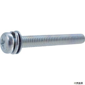 トラスコ Y031-0445 TRUSCO 薄板用座金組込ねじ 三価クロメート M4×45 15本