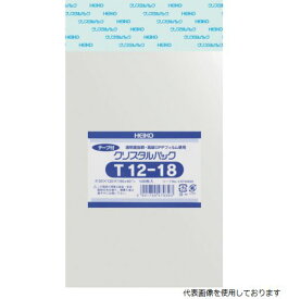 HEIKO 6740820 T12-18 OPP袋 テープ付き クリスタルパック T12-18 100枚入り シモジマ