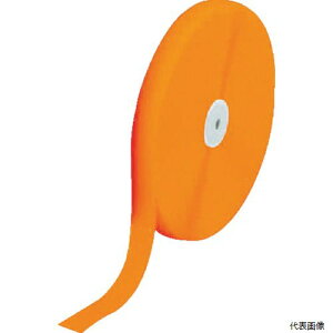 【スタンプラリー】トラスコ TMBH-5025-LOR TRUSCO マジックテープ 縫製用B側 50mm×25m 蛍光オレンジ