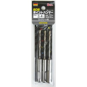 KOMADRILL(�R�}�h����) SDS�|�C���g�n���}�[�h���� 3�{��3.4×11 (3PH-34) sk076470 �O���R�[�|���[�V����