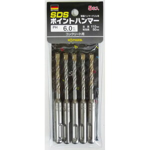 KOMADRILL(�R�}�h����) SDS�|�C���g�n���}�[�h���� 5�{��6.0×11 (5PH-60) sk076484 �O���R�[�|���[�V����