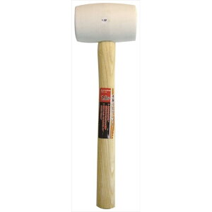CUSTOMKOBO 木柄ゴムハンマー 白 1.0P CGK-10W sk823668 三共コーポレーション