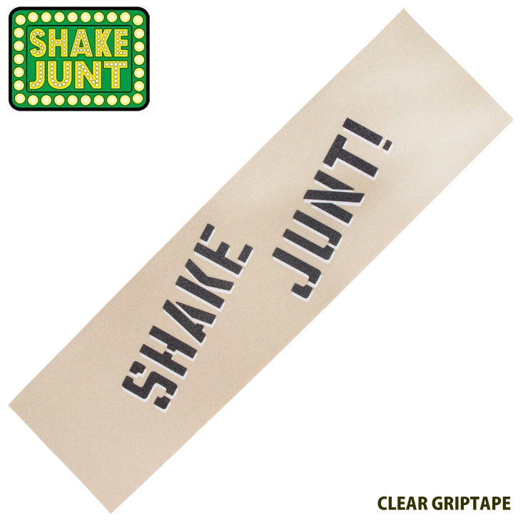 今人気急上昇中のデッキテープ SHAKE JUNT シェイクジャント CLEAR 正規品送料無料 大人気 GRIPTAPE GRIP デッキテープ すべり止め DECKGRIP クエストン デッキグリップ