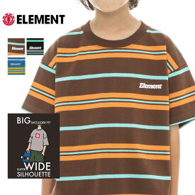 ELEMENT エレメント ユース キッズ Tシャツ クルーネック カットソー TEE ティーシャツ YT BIG BORDER