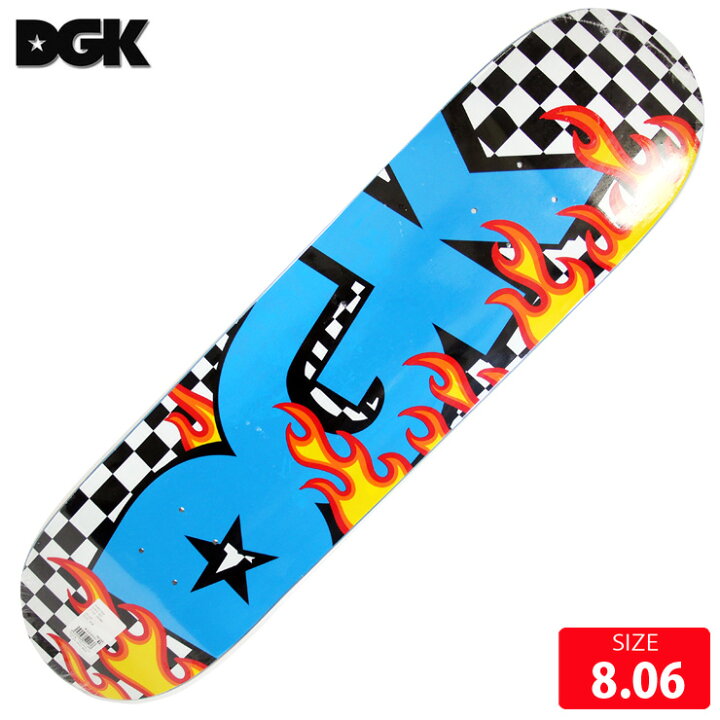 楽天市場】スケボー デッキ ディージーケー DGK ON FIRE DECK 8.06  