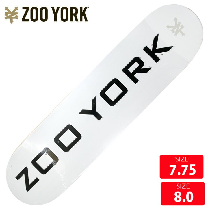 楽天市場】スケボーデッキ ズーヨーク ZOOYORK OG 95 Logo White DECK 
