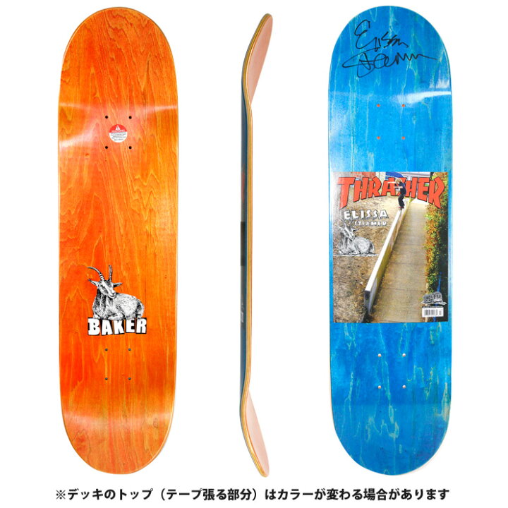 楽天市場】スケボー デッキ ベイカー BAKER ELLSA THRASHER COVER DECK 
