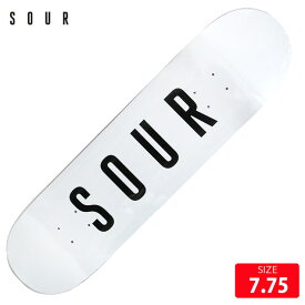 スケボー デッキ SOUR Sour Army White Deck size 7.75 サワー スケートボード スケボー skateboard 24SM