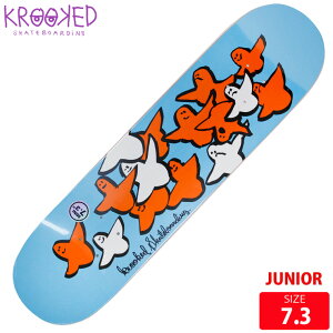 �X�P�{�[ �W���j�A �f�b�L �N���[�L�b�h KROOKED BIRD TEAM BOARDS DECK SIZE 7.3 �X�P�[�g�{�[�h SKATEBOARD �N���b�N�h 25SM