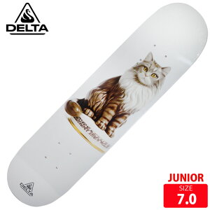 �W���j�A �f�b�L �f���^ �X�P�[�g�{�[�h DELTA Grandma Cat Grey DECK SIZE 7.0 SKATEBOARD 25FW �X�P�[�g�����` �t