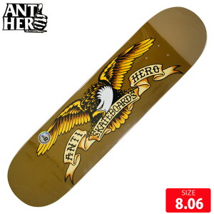 ANTIHERO �A���`�q�[���[ �f�b�L TEAM CLASSIC EAGLE NEW PRESS DECK 8.06 �A���^�C�q�[���[ �X�P�{�[ �X�P�[�g�{�[�h