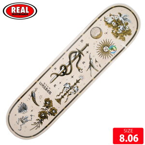 �X�P�{�[ �f�b�L ���A�� REAL WALKER ENGRAVED PRO DECK SIZE 8.06 �X�P�[�g�{�[�h SKATEBOARD 26SS