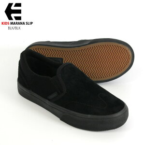 ETNIES Ggj[Y LbY }i KIDS MARANA SLIP BLK/BLK WjA XP{[ Xj[J[ 24FW