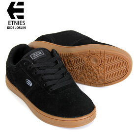 エトニーズ キッズ ジョスリン ETNIES KIDS JOSLIN 19-23cm BLK/GUM ジュニア スケボー スニーカー 22SM