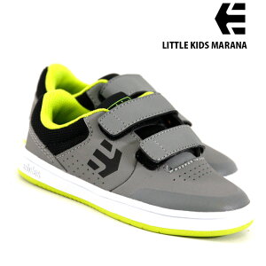 Ggj[Y WjA V[Y ETNIES LITTLE KIDS MARANA XP{[ C Xj[J[ XPV[ GREY/LIME/WHITE