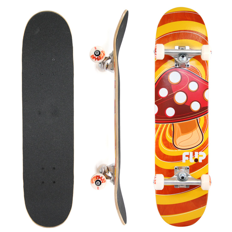 ジュニア スケボー フリップ コンプリート FLIP POP SHROOM ORANGE DECK 7.5 完成品 skateboard スケボー  スケートボード 【クエストン】 | QUESTONS -クエストン-