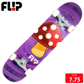 スケボー フリップ コンプリート FLIP POP SHROOM PURPLE DECK 7.75 完成品 skateboard スケボー スケートボード【クエストン】