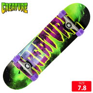 スケボー コンプリート クリエーチャー CREATURE GALAXY LOGO MID DECK 7.8 スケートボード【クエストン】